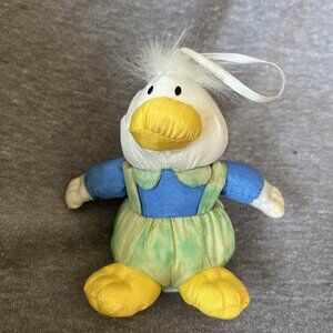 Gibson Greetings 1994 Vintage Parachute Material Duck Plush Stuffed Animal 4"
